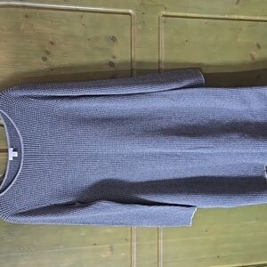 J. JILL Elegant Gray Black Gray Knit Dress Womens Medium